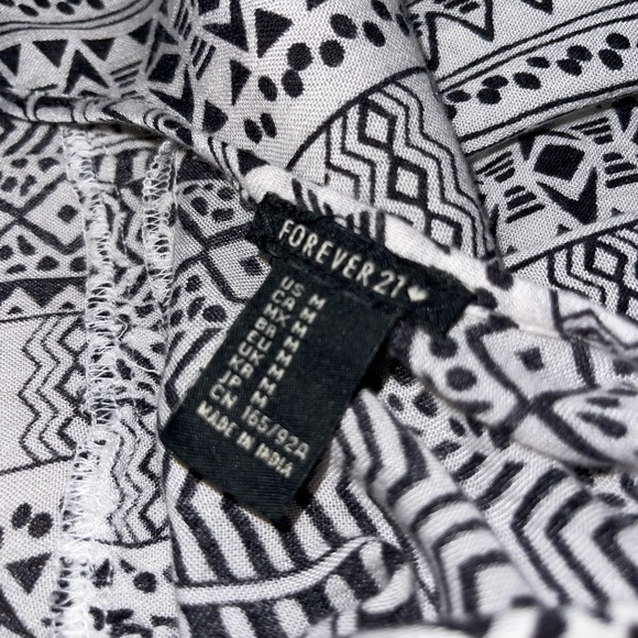 F21 Tribal Print Babydoll Dress - Picture 6 of 6